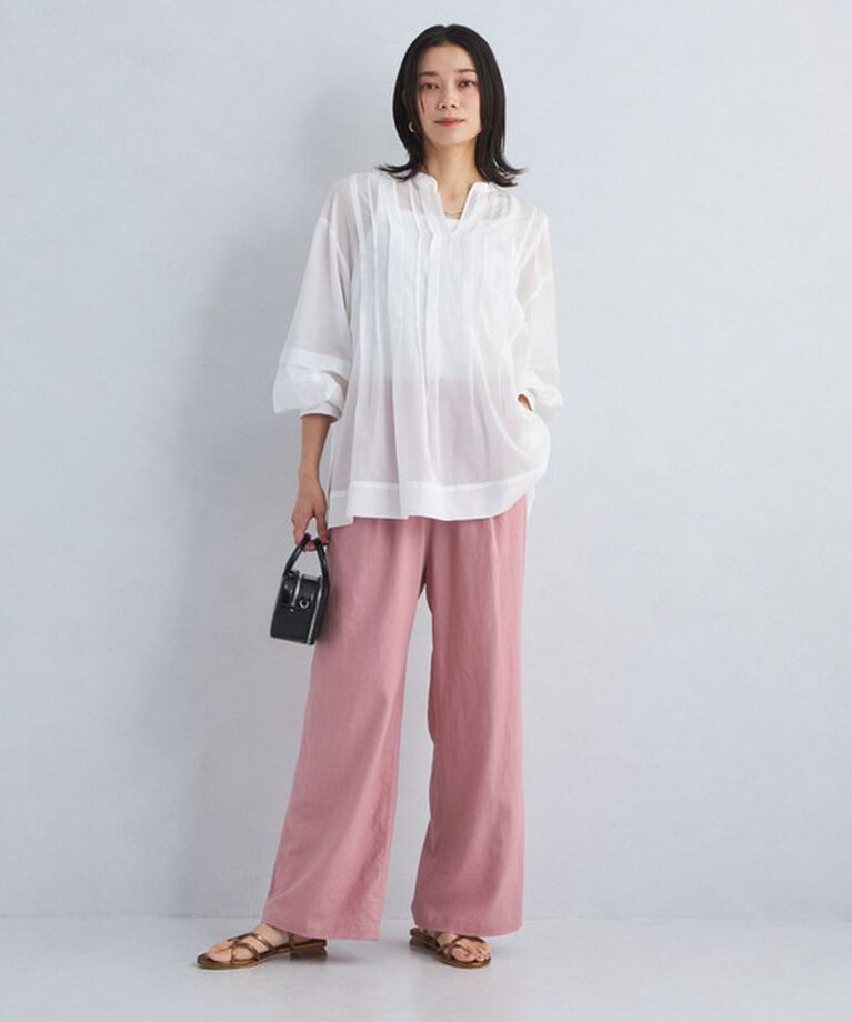 UNITED ARROWS green label relaxing「［size SHORT/TALLあり］BREEZE LINEN ブリーズリネン ワイド パンツ」|その他|