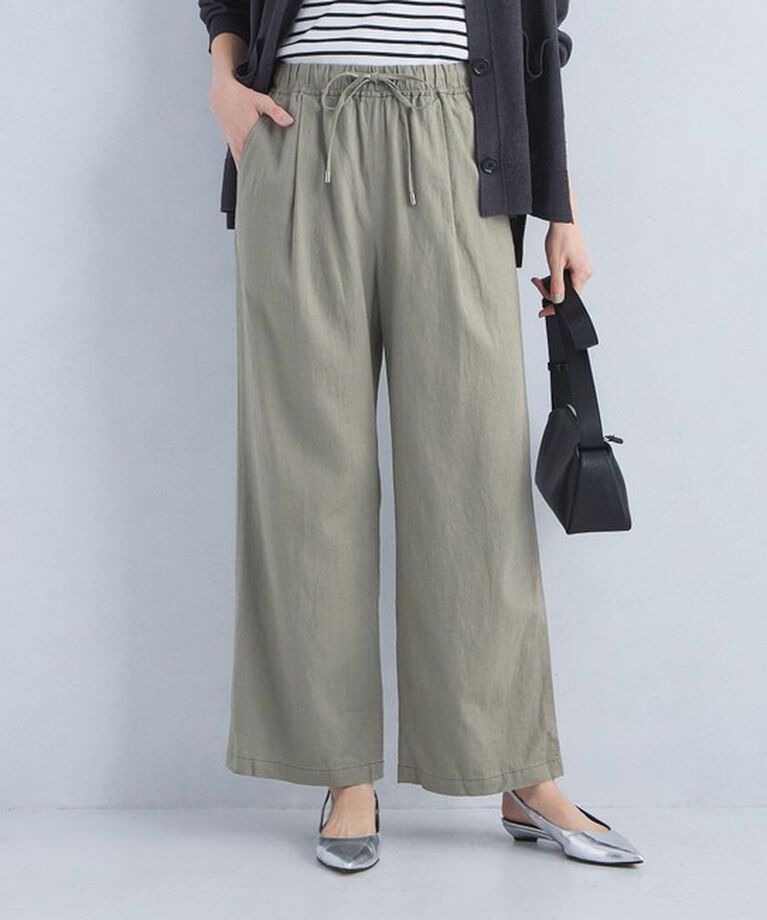 UNITED ARROWS green label relaxing「［size SHORT/TALLあり］BREEZE LINEN ブリーズリネン ワイド パンツ」|その他|