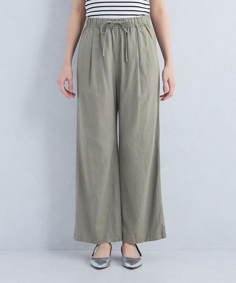 UNITED ARROWS green label relaxing「［size SHORT/TALLあり］BREEZE LINEN ブリーズリネン ワイド パンツ」|その他|