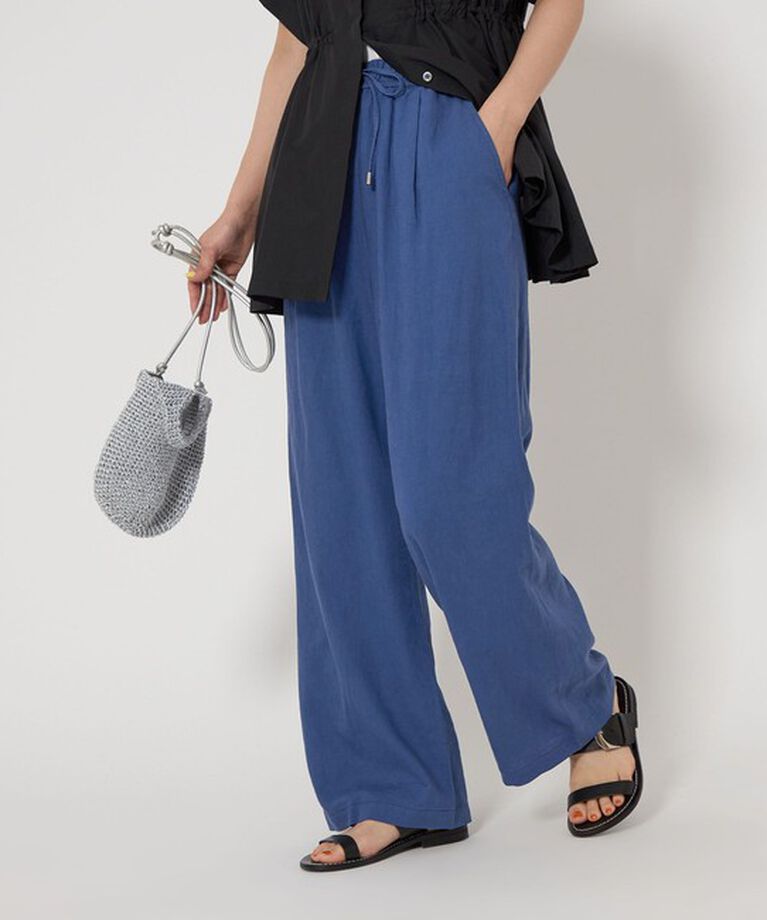 UNITED ARROWS green label relaxing「［size SHORT/TALLあり］BREEZE LINEN ブリーズリネン ワイド パンツ」|その他|