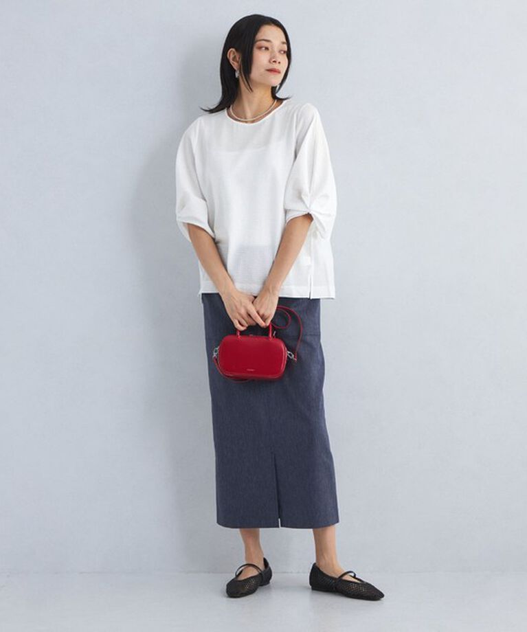 UNITED ARROWS green label relaxing「サッカー タックスリーブ プルオーバー カットソー -UVカット-」|Tシャツ・カットソー|