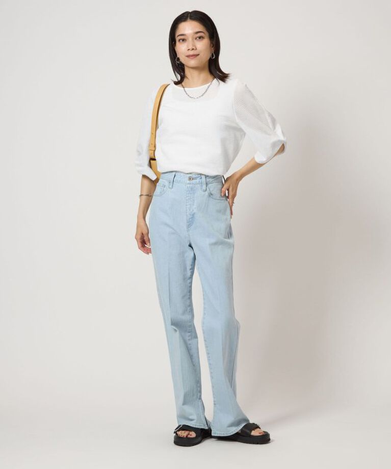 UNITED ARROWS green label relaxing「サッカー タックスリーブ プルオーバー カットソー -UVカット-」|Tシャツ・カットソー|