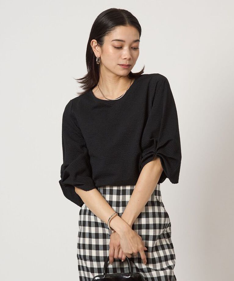 UNITED ARROWS green label relaxing「サッカー タックスリーブ プルオーバー カットソー -UVカット-」|Tシャツ・カットソー|