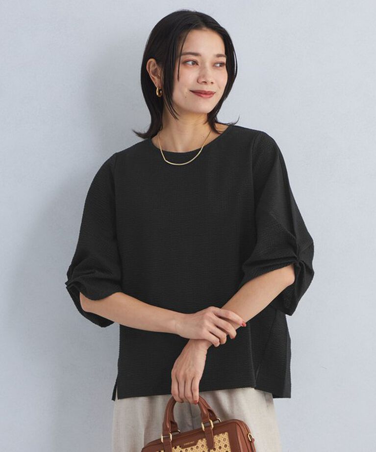 UNITED ARROWS green label relaxing「サッカー タックスリーブ プルオーバー カットソー -UVカット-」|Tシャツ・カットソー|