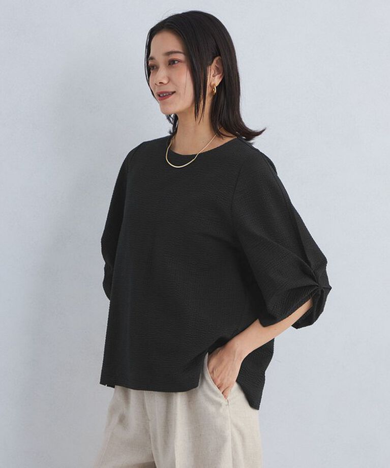 UNITED ARROWS green label relaxing「サッカー タックスリーブ プルオーバー カットソー -UVカット-」|Tシャツ・カットソー|