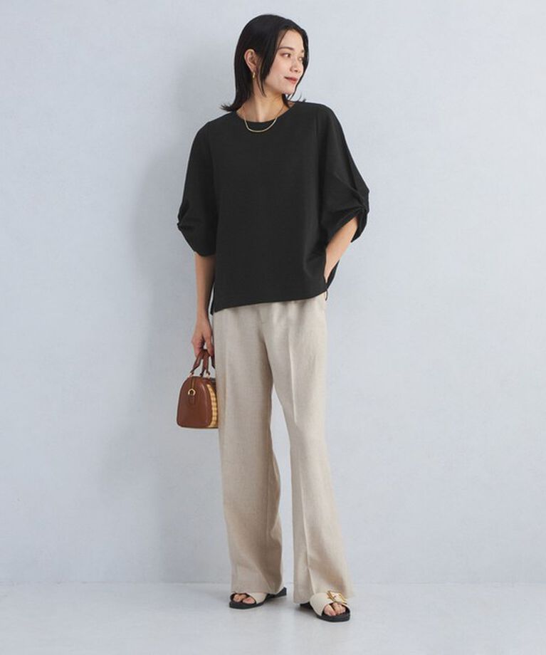 UNITED ARROWS green label relaxing「サッカー タックスリーブ プルオーバー カットソー -UVカット-」|Tシャツ・カットソー|