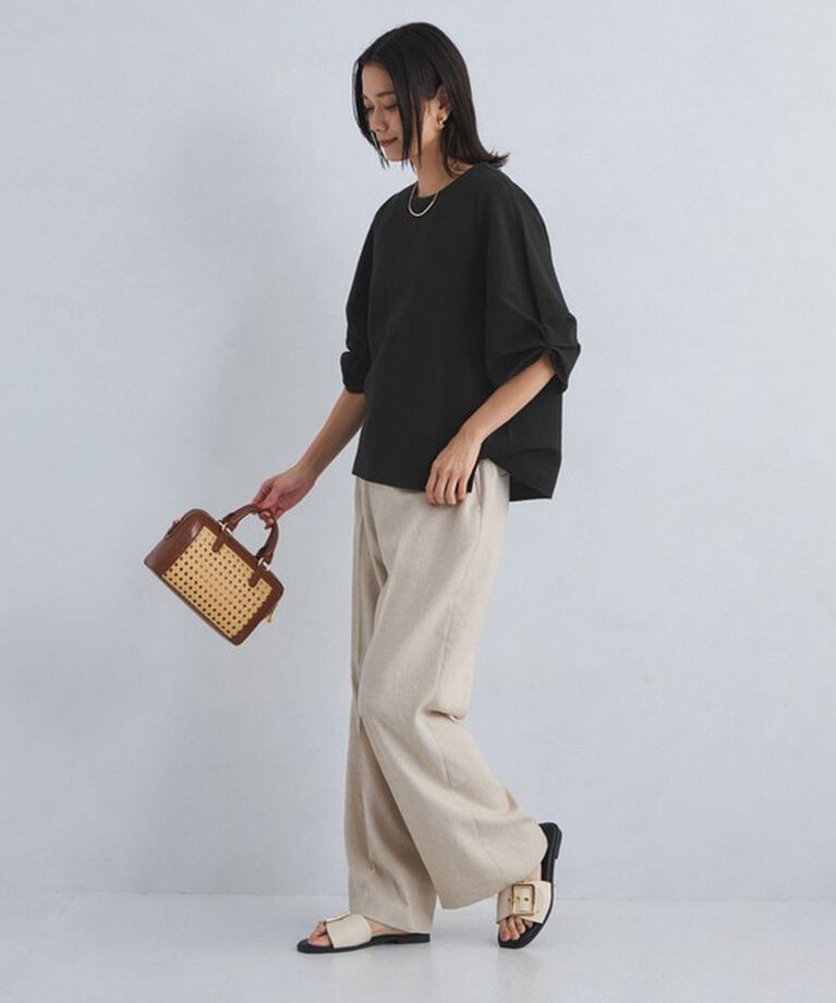 UNITED ARROWS green label relaxing「サッカー タックスリーブ プルオーバー カットソー -UVカット-」|Tシャツ・カットソー|