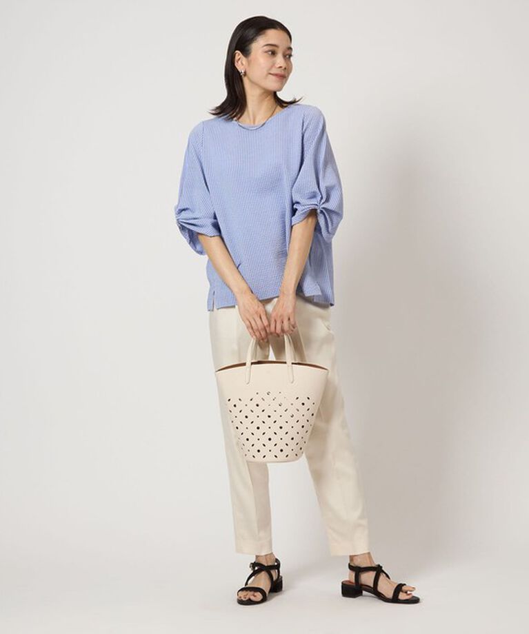 UNITED ARROWS green label relaxing「サッカー タックスリーブ プルオーバー カットソー -UVカット-」|Tシャツ・カットソー|