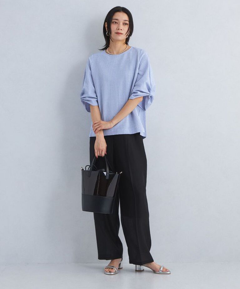UNITED ARROWS green label relaxing「サッカー タックスリーブ プルオーバー カットソー -UVカット-」|Tシャツ・カットソー|