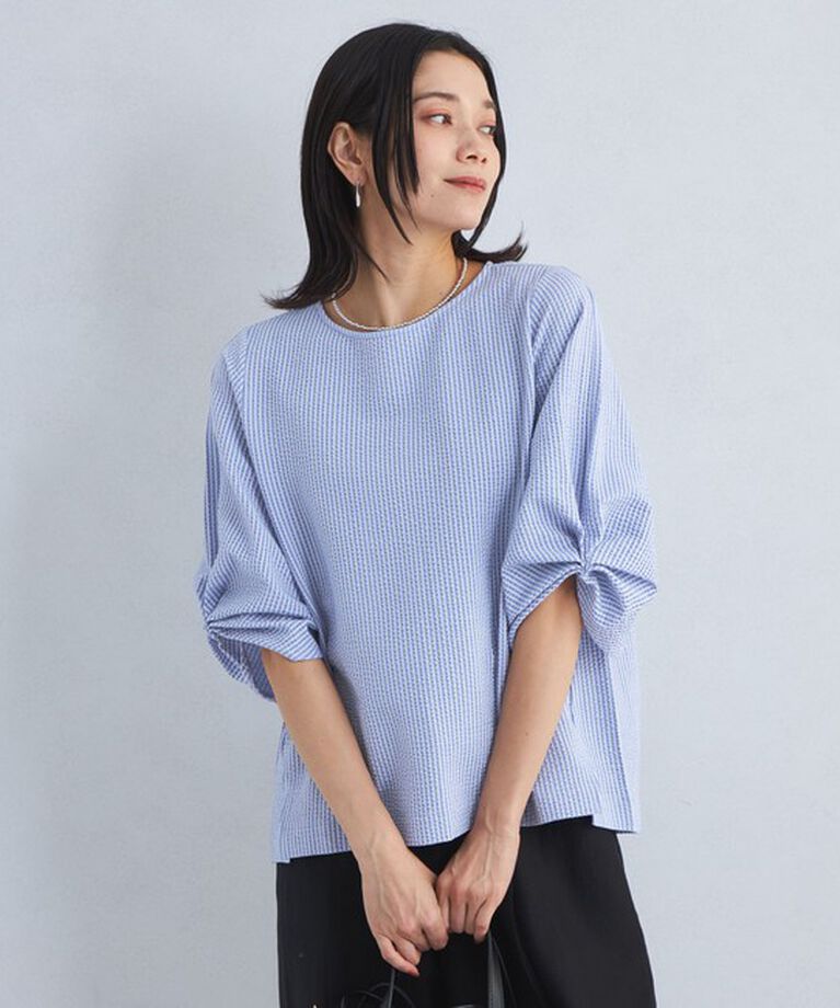UNITED ARROWS green label relaxing「サッカー タックスリーブ プルオーバー カットソー -UVカット-」|Tシャツ・カットソー|