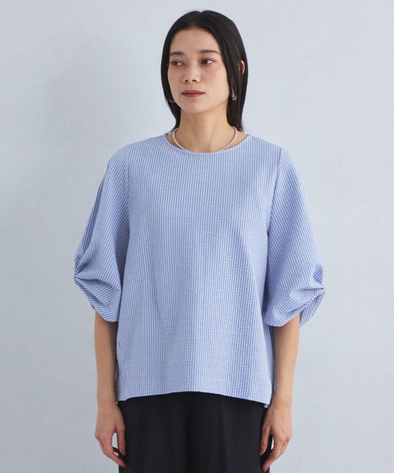 UNITED ARROWS green label relaxing「サッカー タックスリーブ プルオーバー カットソー -UVカット-」|Tシャツ・カットソー|