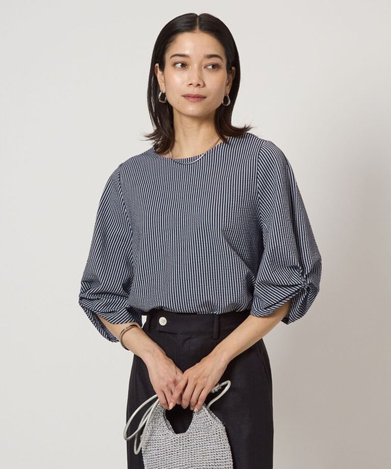 UNITED ARROWS green label relaxing「サッカー タックスリーブ プルオーバー カットソー -UVカット-」|Tシャツ・カットソー|COBALT