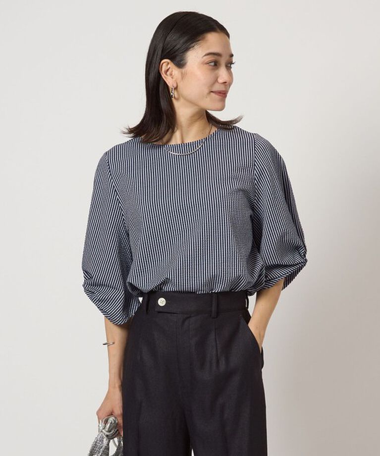 UNITED ARROWS green label relaxing「サッカー タックスリーブ プルオーバー カットソー -UVカット-」|Tシャツ・カットソー|