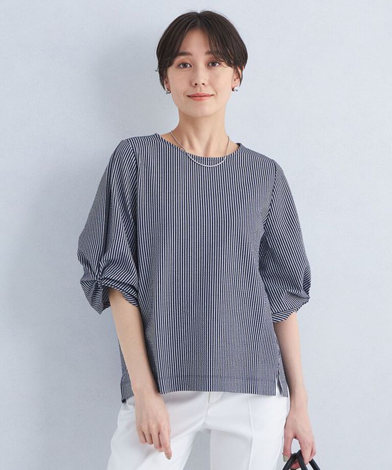 UNITED ARROWS green label relaxing「サッカー タックスリーブ プルオーバー カットソー -UVカット-」|Tシャツ・カットソー|