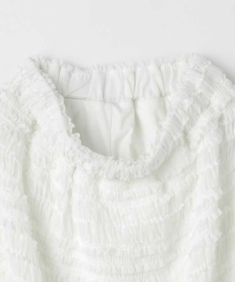 UNITED ARROWS green label relaxing「＜at ease＞シアー フリル スカート」|タイト|