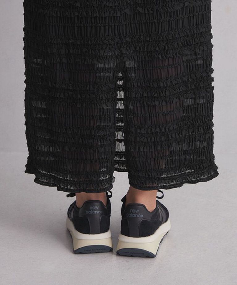 UNITED ARROWS green label relaxing「＜at ease＞シアー フリル スカート」|タイト|