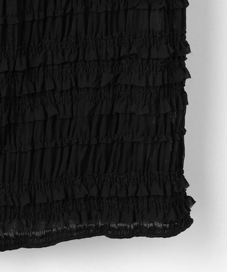 UNITED ARROWS green label relaxing「＜at ease＞シアー フリル スカート」|タイト|