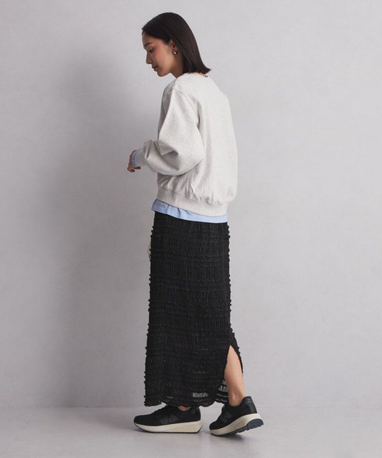 UNITED ARROWS green label relaxing「＜at ease＞シアー フリル スカート」|タイト|