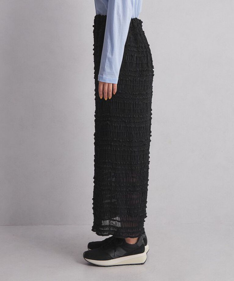 UNITED ARROWS green label relaxing「＜at ease＞シアー フリル スカート」|タイト|