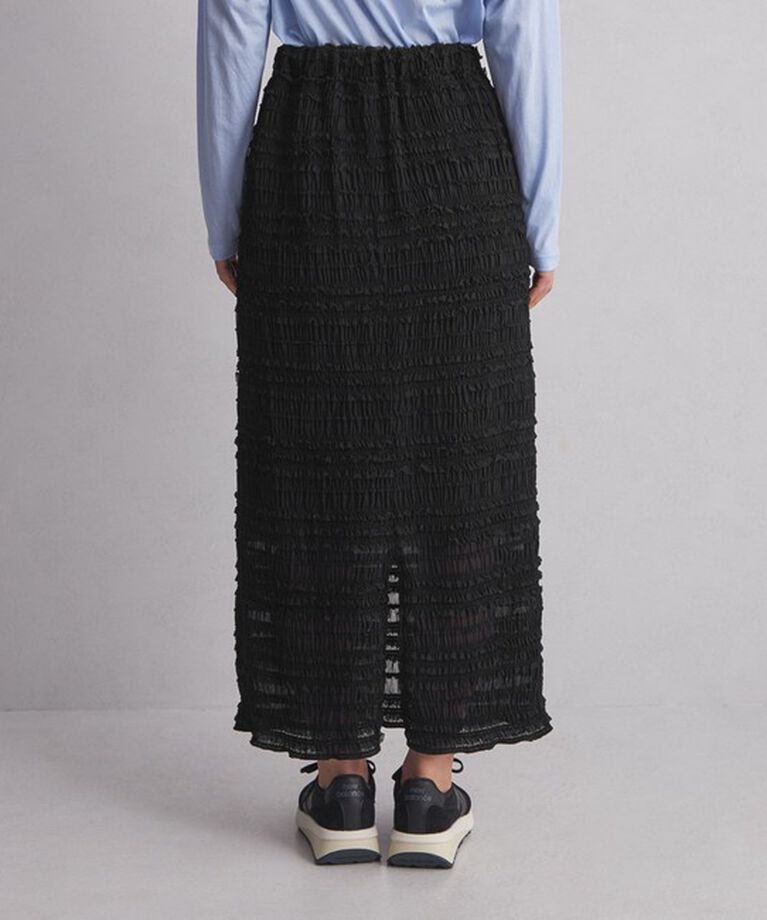 UNITED ARROWS green label relaxing「＜at ease＞シアー フリル スカート」|タイト|