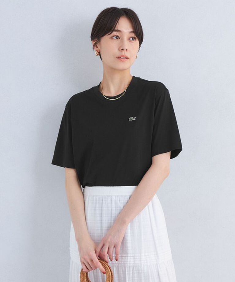 UNITED ARROWS green label relaxing「＜LACOSTE＞ワンポイント ソフトタッチ Tシャツ」|Tシャツ・カットソー|BLACK