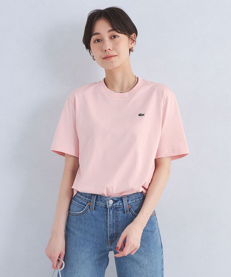 UNITED ARROWS green label relaxing「＜LACOSTE＞ワンポイント ソフトタッチ Tシャツ」|Tシャツ・カットソー|LT.PINK