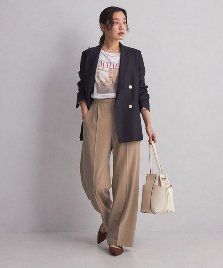 UNITED ARROWS green label relaxing「【WEB限定】＜at ease＞オルマイ ワイド パンツ -マシンウォッシャブル・ストレッチ・帯電防止-」|その他|