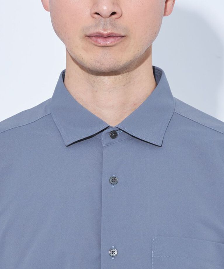 UNITED ARROWS green label relaxing「【WEB限定】JUST fit ワイドカラー 長袖 シャツ -ストレッチ-」|シャツ・ブラウス|