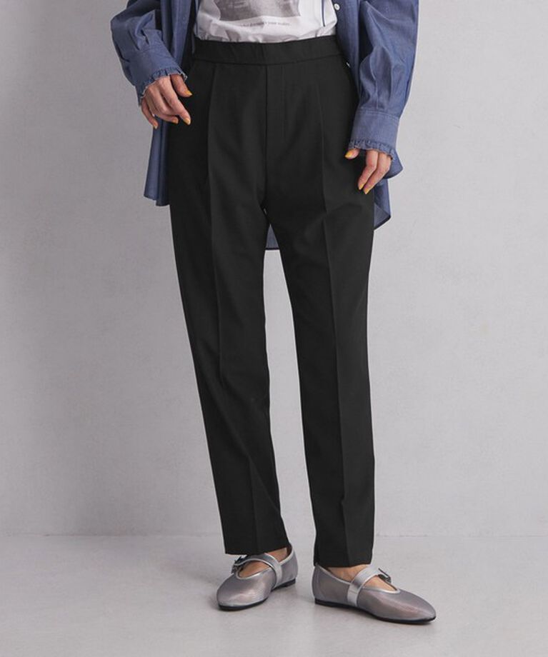 UNITED ARROWS green label relaxing「【WEB限定】＜at ease＞オルマイ テーパード パンツ -マシンウォッシャブル・ストレッチ・帯電防止-」|その他|BLACK