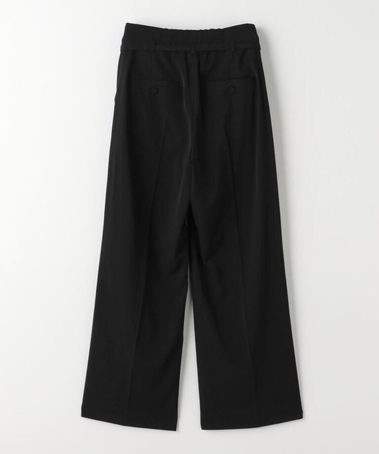 UNITED ARROWS green label relaxing「サラフール ベルト ワイド パンツ -マシンウォッシャブル・ストレッチ・UVカット-」|スラックス|
