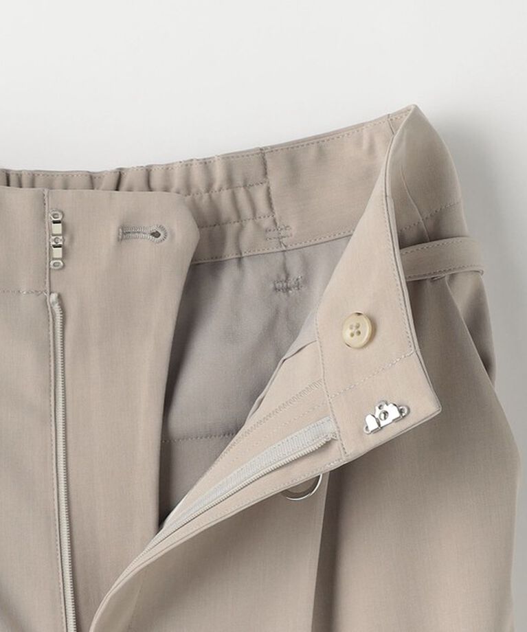 UNITED ARROWS green label relaxing「サラフール ベルト ワイド パンツ -マシンウォッシャブル・ストレッチ・UVカット-」|スラックス|