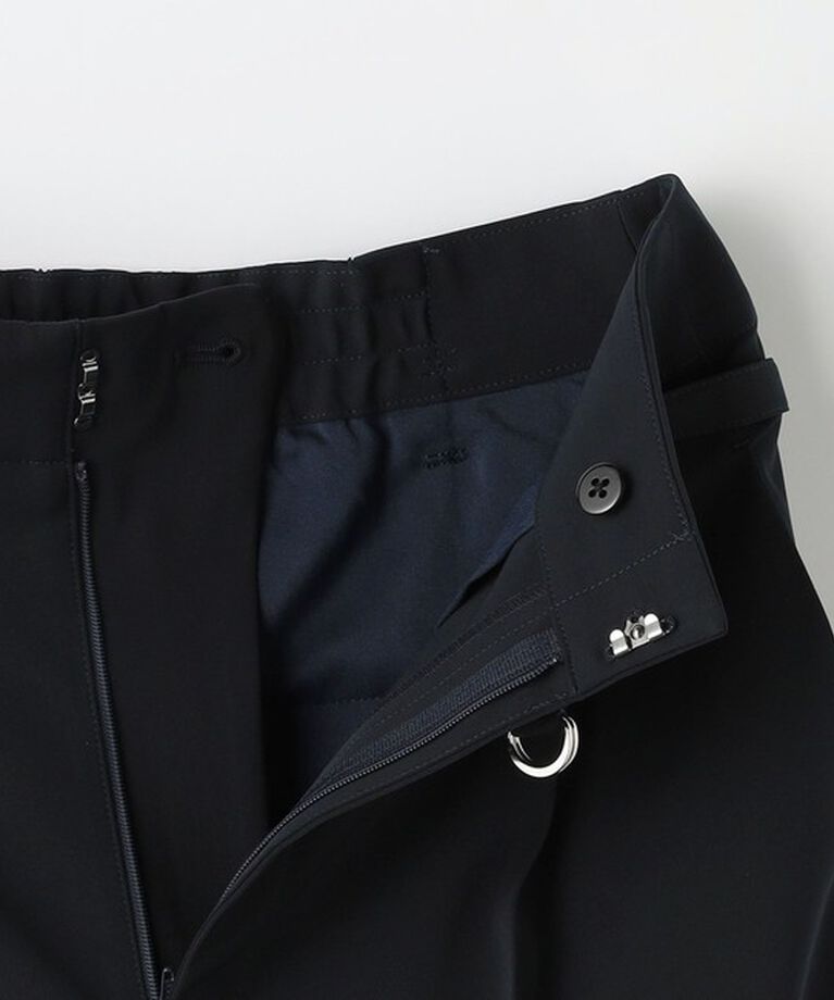 UNITED ARROWS green label relaxing「サラフール ベルト ワイド パンツ -マシンウォッシャブル・ストレッチ・UVカット-」|スラックス|