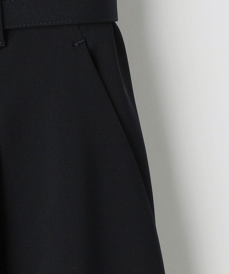 UNITED ARROWS green label relaxing「サラフール ベルト ワイド パンツ -マシンウォッシャブル・ストレッチ・UVカット-」|スラックス|