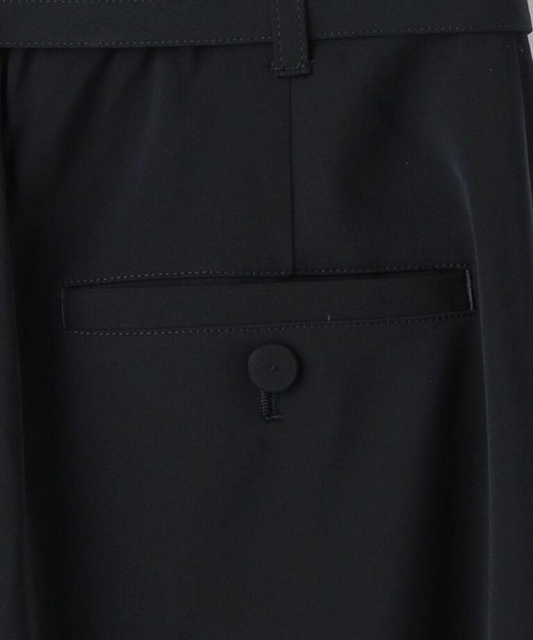 UNITED ARROWS green label relaxing「サラフール ベルト ワイド パンツ -マシンウォッシャブル・ストレッチ・UVカット-」|スラックス|