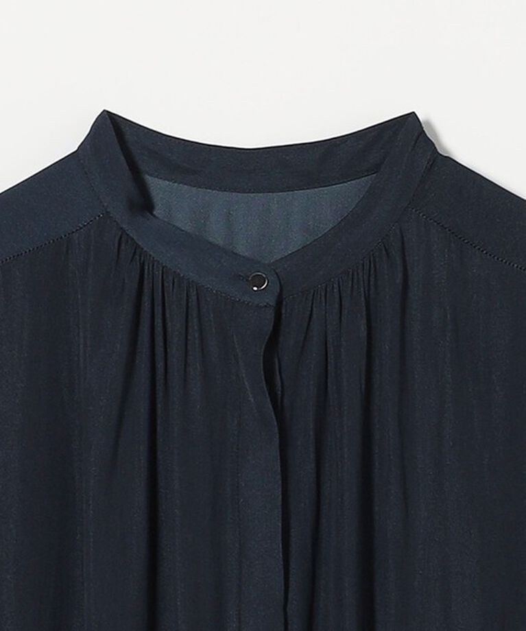 UNITED ARROWS green label relaxing「サテン ギャザー ショートスリーブ ワンピース」|ワンピース|