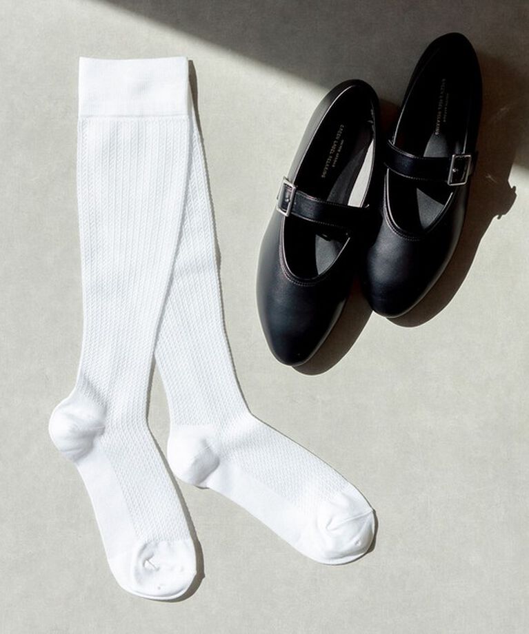 UNITED ARROWS green label relaxing「＜MAEE＞COMPRESSION SHEER ソックス」|ソックス|WHITE