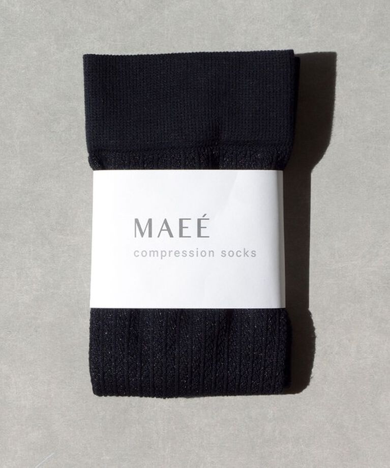 UNITED ARROWS green label relaxing「＜MAEE＞COMPRESSION SHEER ソックス」|ソックス|BLACK