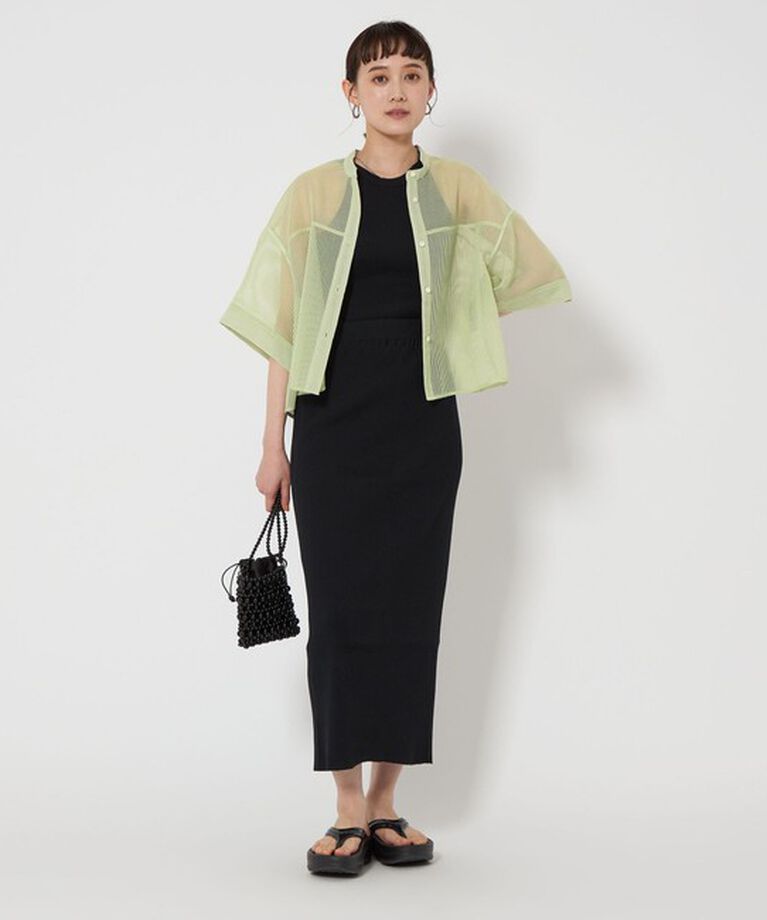 UNITED ARROWS green label relaxing「シアー コードレーン ハーフスリーブ シャツ」|シャツ・ブラウス|