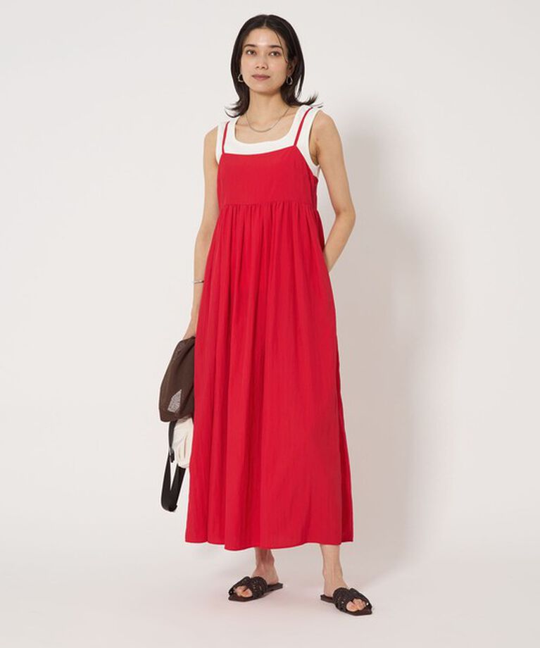 UNITED ARROWS green label relaxing「［size SHORT/TALLあり］ベア キャミソール ワンピース -撥水-」|ワンピース|