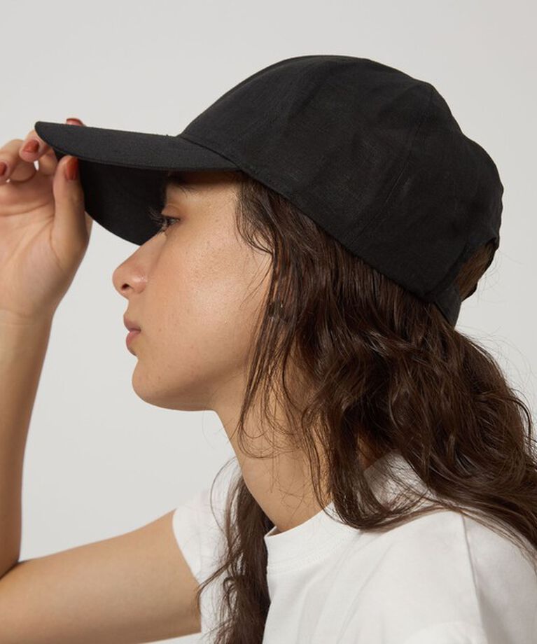 UNITED ARROWS green label relaxing「麻 キャップ- UVカット -」|キャップ・キャスケット|BLACK