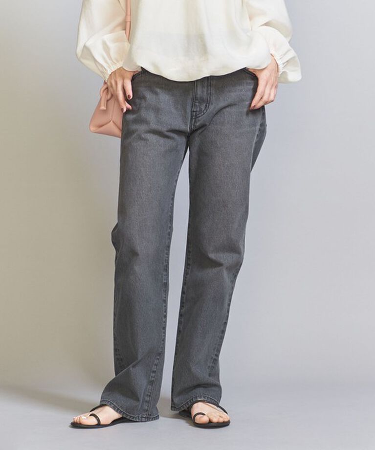 BEAUTY&YOUTH UNITED ARROWS「【WEB限定】5ポケット ストレートデニムパンツ -ウォッシャブル-」|デニム|DK.GRAY