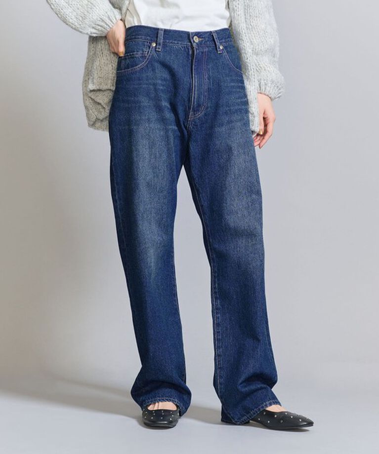 BEAUTY&YOUTH UNITED ARROWS「【WEB限定】5ポケット ストレートデニムパンツ -ウォッシャブル-」|デニム|NAVY