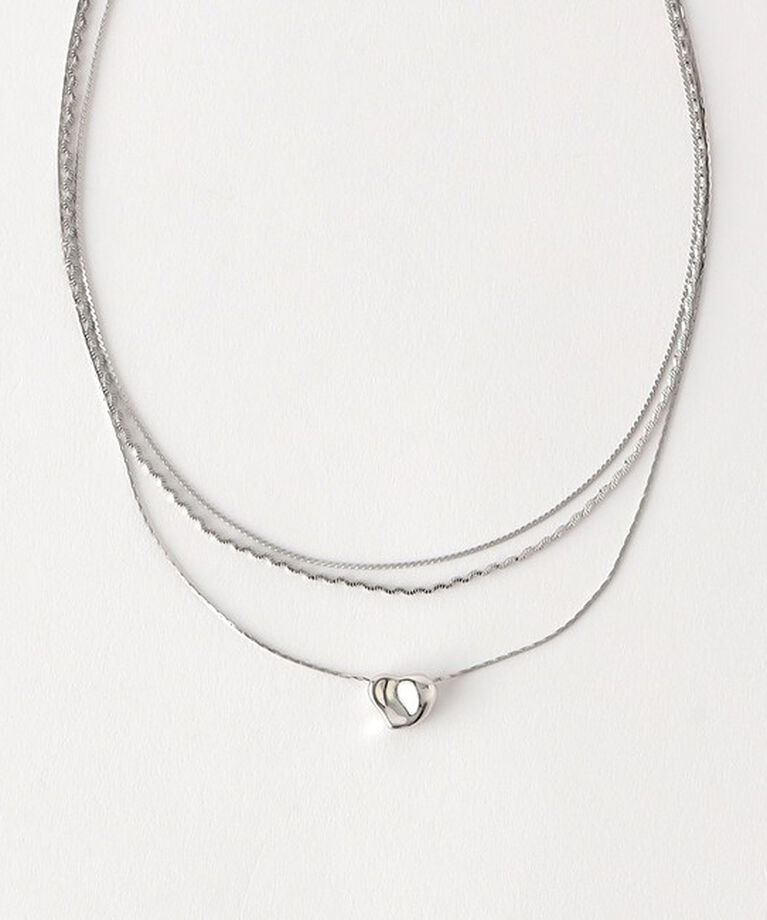 BEAUTY&YOUTH UNITED ARROWS「イビツ ハート 3連ネックレス」|ネックレス|