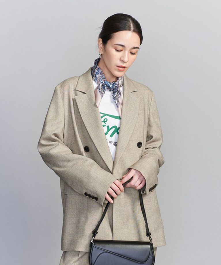 BEAUTY&YOUTH UNITED ARROWS「リネンライク ダブルジャケット」|テーラードジャケット|