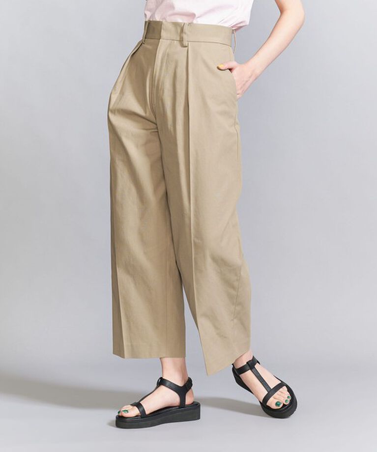 BEAUTY&YOUTH UNITED ARROWS「コットンギャバ タックパンツ」|チノ|