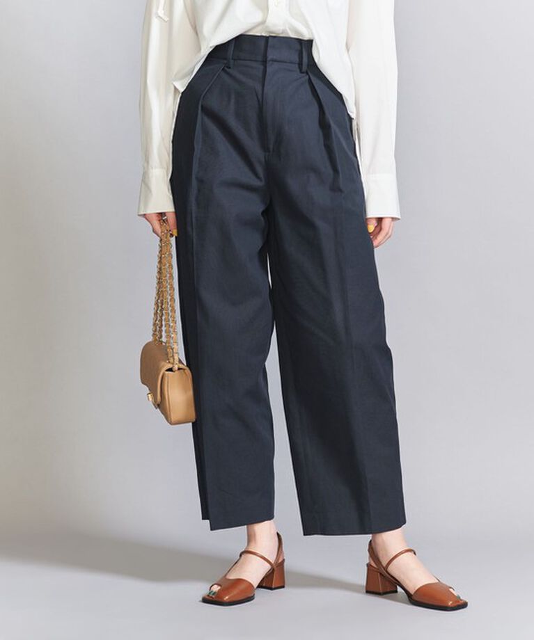 BEAUTY&YOUTH UNITED ARROWS「コットンギャバ タックパンツ」|チノ|