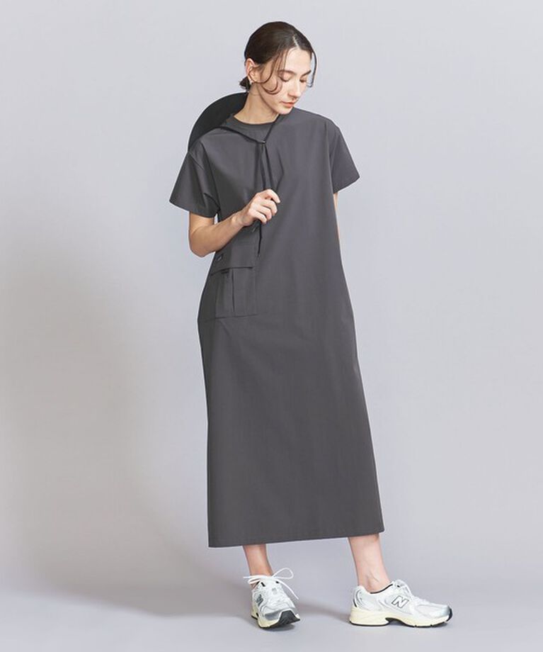 BEAUTY&YOUTH UNITED ARROWS「【別注】＜THOUSAND MILE＞ショートスリーブワンピース -はっ水/ウォッシャブル-」|ワンピース|