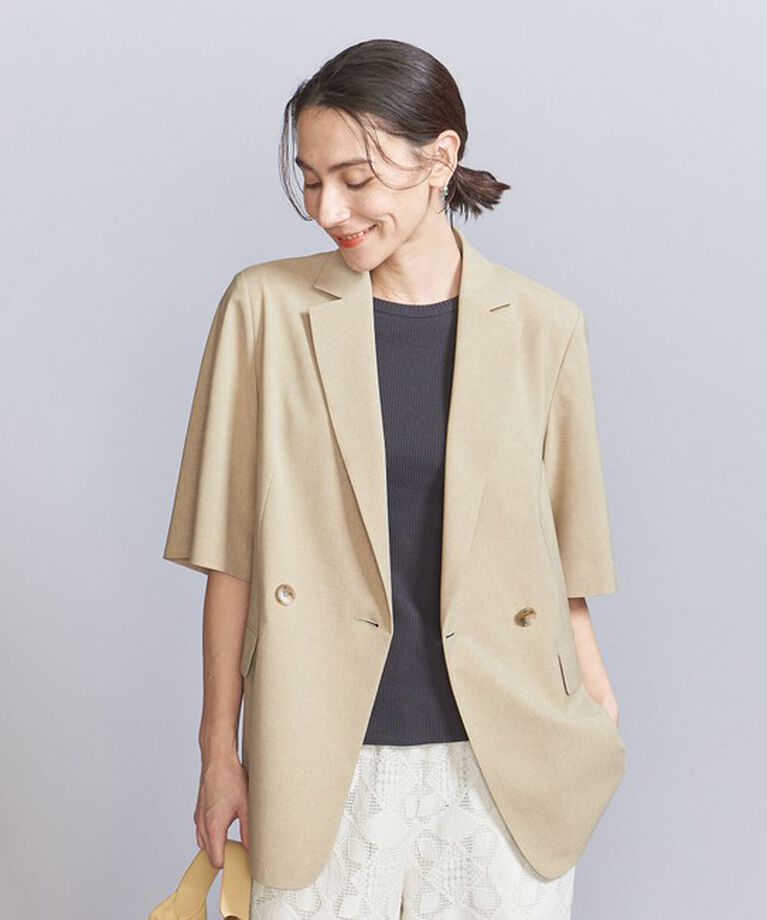 BEAUTY&YOUTH UNITED ARROWS「ハーフスリーブ ジャケット」|テーラードジャケット|