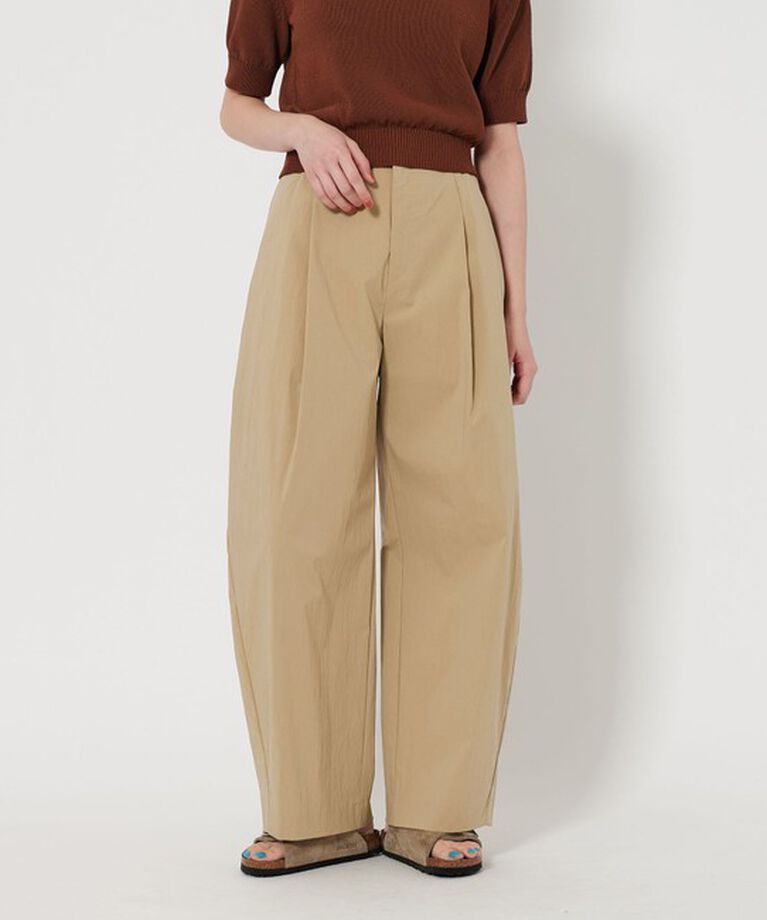 BEAUTY&YOUTH UNITED ARROWS「タック カーブパンツ -接触冷感-」|チノ|BEIGE