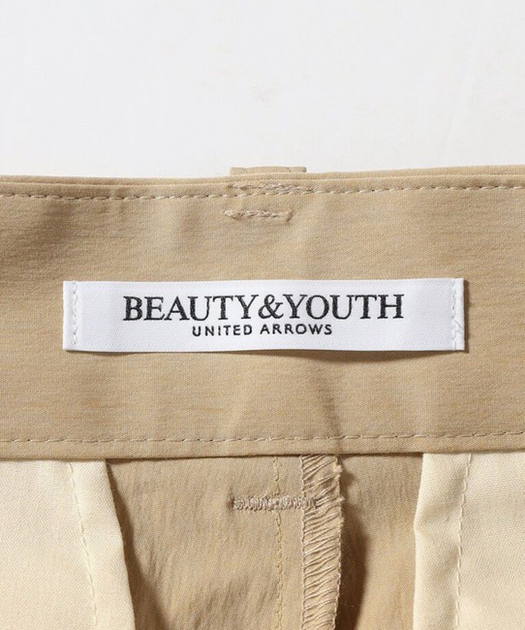 BEAUTY&YOUTH UNITED ARROWS「タック カーブパンツ -接触冷感-」|チノ|